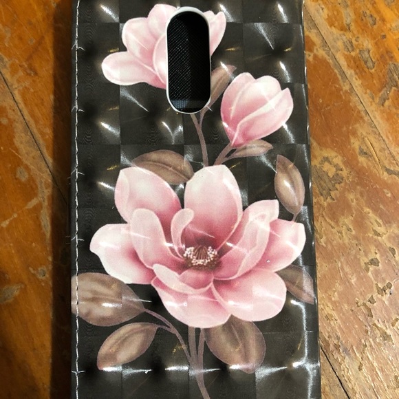 LG Stylo 4 floral phone case and wallet combo - Picture 3 of 5